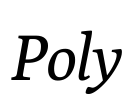 Poly Font Image