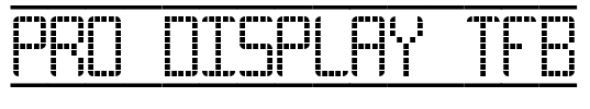Pro Display tfb Font Image