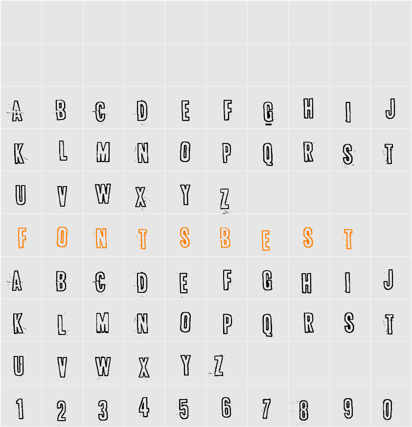 Bugebol, huomenna Character Map