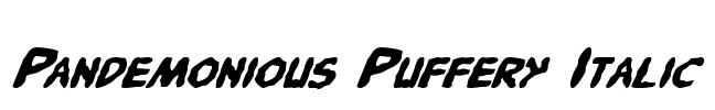 Pandemonious Puffery Italic