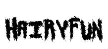 HairyFun Font Image