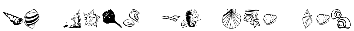 KR Down By The Sea Font Image