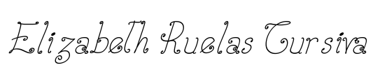 Elizabeth Ruelas Cursiva