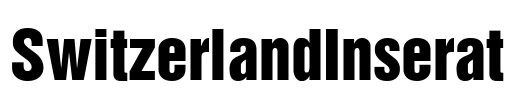 SwitzerlandInserat Font Image
