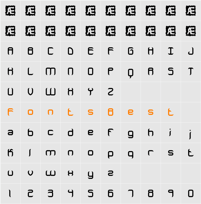 Jeopardize BRK Character Map