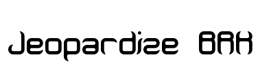 Jeopardize BRK Font Image