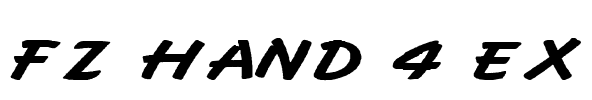 FZ HAND 4 EX Font Image