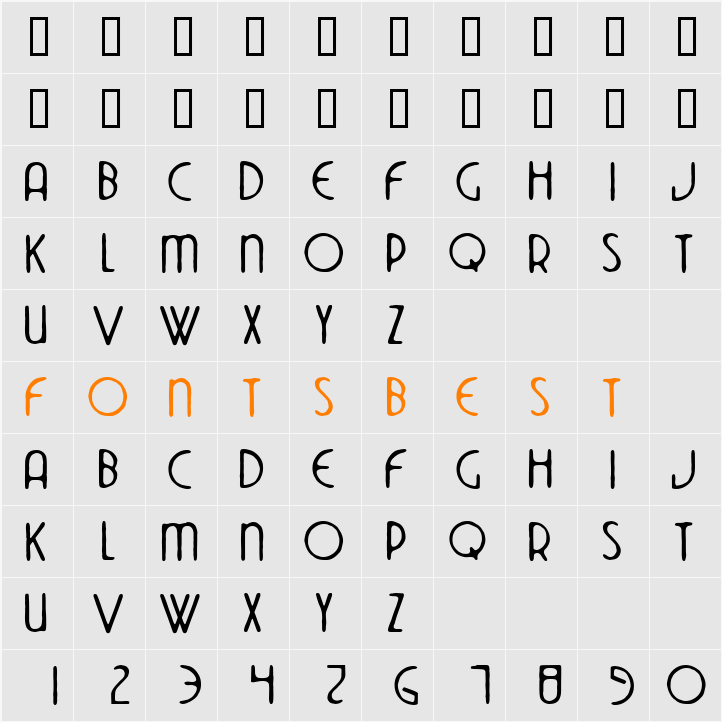 DekoSide Character Map