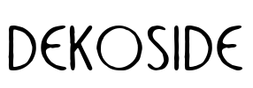 DekoSide Font Image