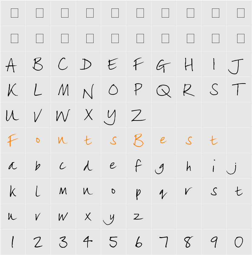lizzielongstocking Character Map