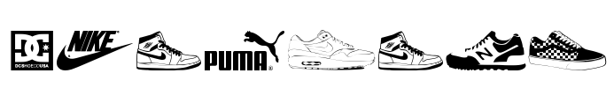 Sneakers Font Image