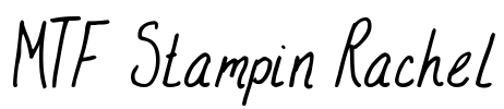MTF Stampin Rachel Font Image