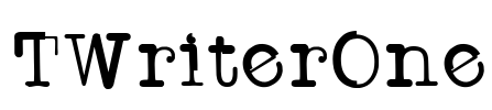 TWriterOne Font Image