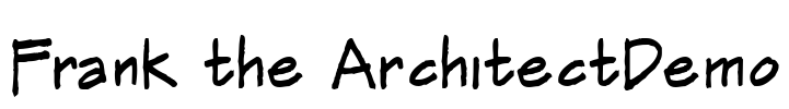 Frank the ArchitectDemo Font Image