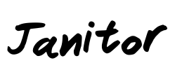 Janitor Font Image