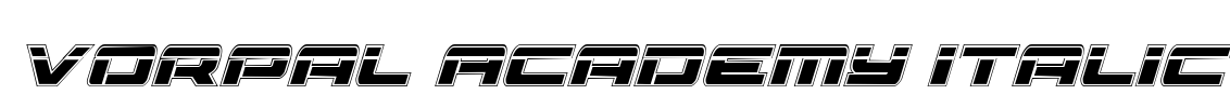 Vorpal Academy Italic Font Image