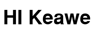 HI Keawe Font Image