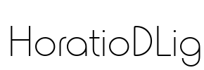 HoratioDLig Font Image