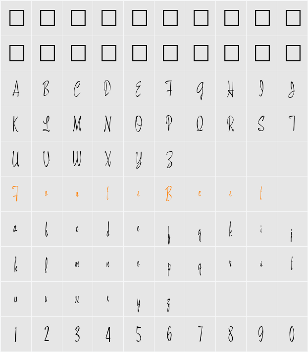 Maidstone Character Map