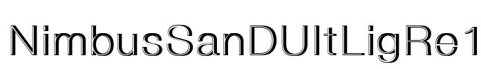 NimbusSanDUltLigRe1 Font Image