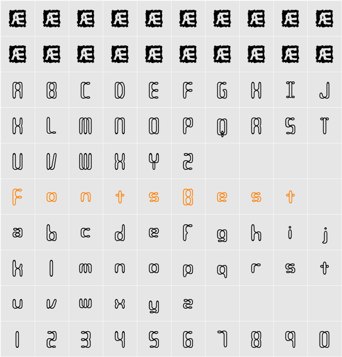Compliant Confuse 2o BRK Character Map