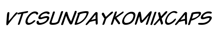 VTCSundaykomixcaps Font Image