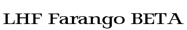 LHF Farango BETA Font Image