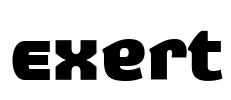 Exert Font Image