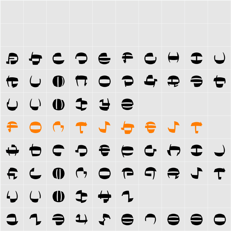 TokyoFrankfurtRound Character Map