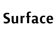 Surface Font Image
