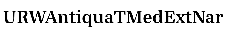 URWAntiquaTMedExtNar