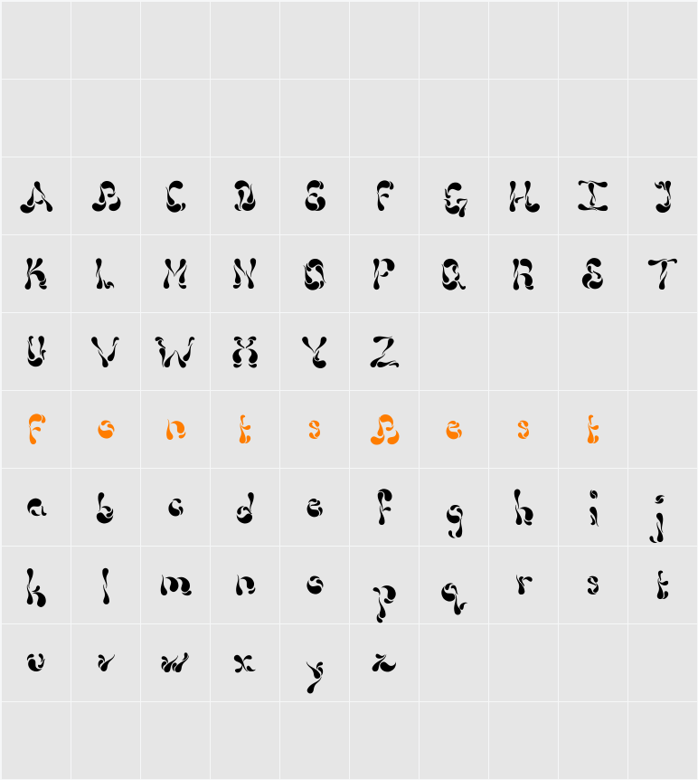 Dollop Character Map