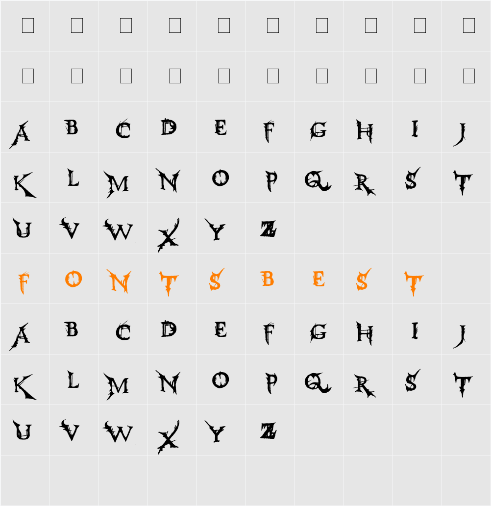 Make Juice Character Map