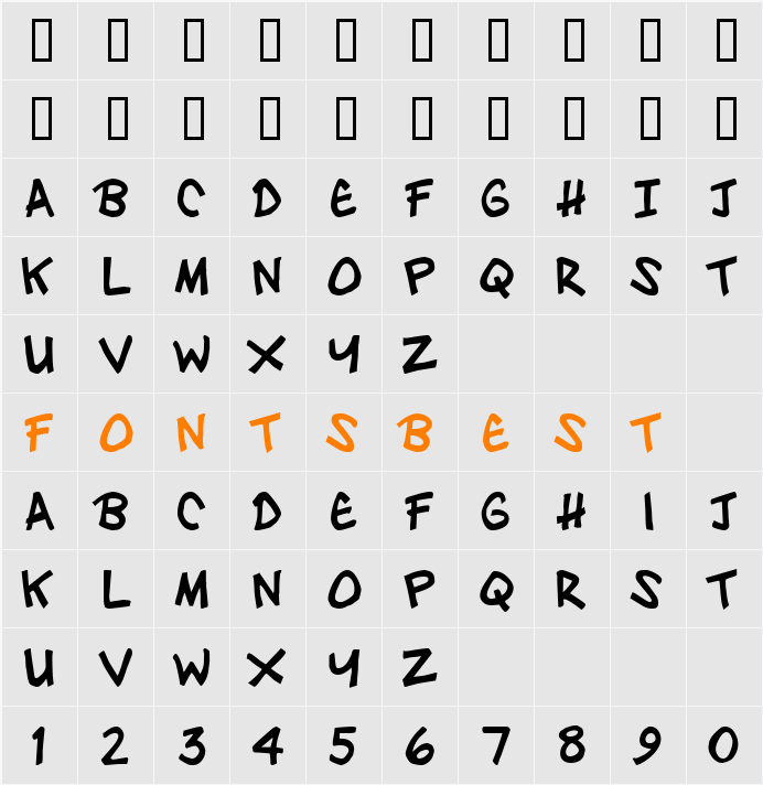 Zebtoonz Character Map