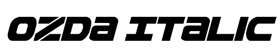 Ozda Italic Font Image