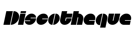 Discotheque Font Image