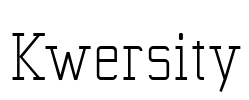 Kwersity Font Image
