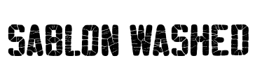 Sablon Washed Font Image