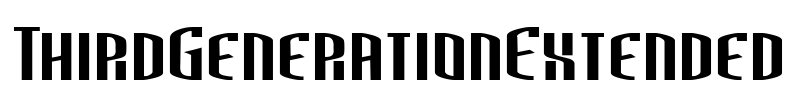 ThirdGenerationExtended Font Image