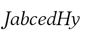 JabcedHy Font Image
