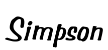 Simpson Font Image