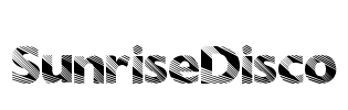 SunriseDisco Font Image