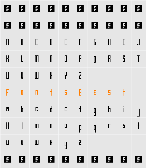 Limousine Character Map