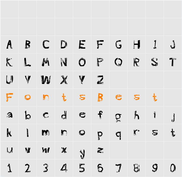 FreekTure Character Map