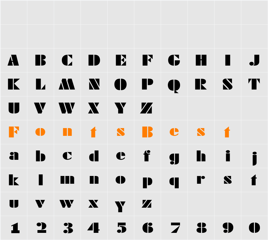 Dekoblack-Expanded Character Map