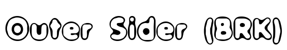 Outer Sider (BRK) Font Image