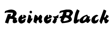 ReinerBlack Font Image