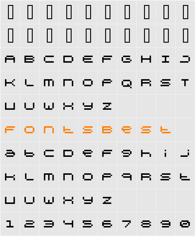 supercollider Character Map
