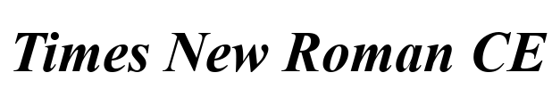 Times New Roman CE