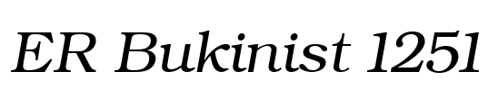 ER Bukinist 1251 Font Image